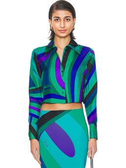 Emilio Pucci - Cropped Long Sleeve Top