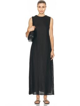 Enza Costa - Linen Bias Sheath Dress