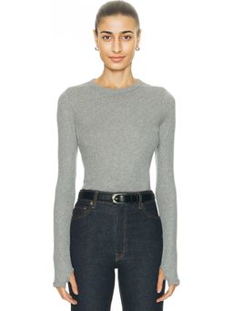 Enza Costa - Cashmere New Classic Long Sleeve Crewneck Top