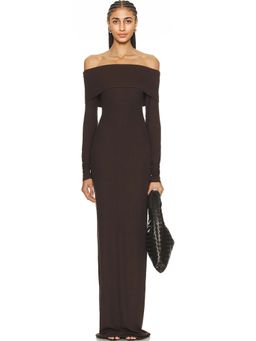 Eterne - Long Sleeve Off Shoulder Dress