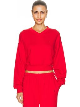 Eterne - Cropped V-Neck Sweatshirt