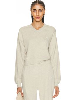 Eterne - Cropped V-Neck Sweatshirt