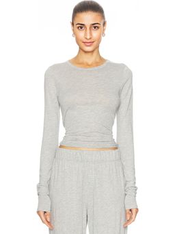 Eterne - Fitted Crewneck Long Sleeve Top