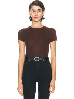 Eterne - Rib Stitch Cashmere Baby Tee