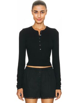 Eterne - Long Sleeve Henley Top