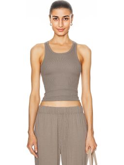 Eterne - High Neck Fitted Tank Top