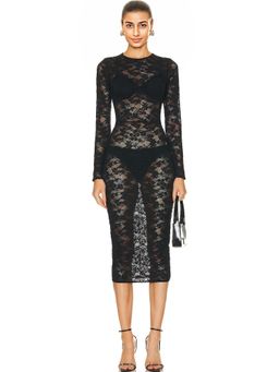 fleur du mal - Le Stretch Multifit Lace Long Sleeve Dress