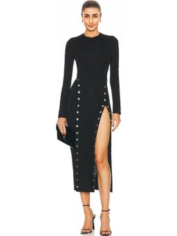 fleur du mal - Midi Dress With Side Snaps
