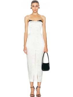 fleur du mal - Silk Dress With Lace Cups