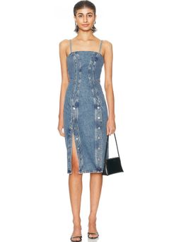 fleur du mal - Colored DenimSnap Dress