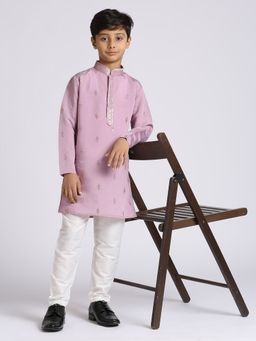 Kids Island - Traditional Lavender Ethnic Kurta & Pyjama (Set of 2)
