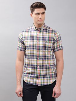 GANT - Men Multi-Color Checks Regular Shirt