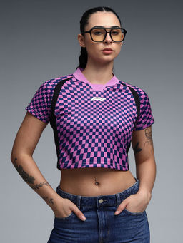 Puma - F1 Womens V-Neck Jersey Crop T-Shirt