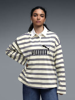 Puma - Essentials Elevated No.1 Logo Womens Oversized Polo T-Shirt