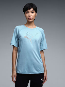 Puma - Evo Stripe Womens Relaxed Graphic T-Shirt