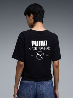 Puma - Class Womens Relaxed Black T-Shirt