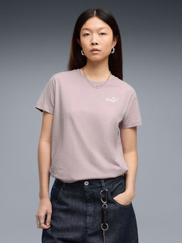 Puma - Essentials Womens Small Logo Pink T-Shirt