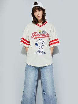 max - Urb_N Women Peanut Snoopy Oversized T-Shirt