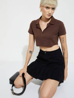 max - Alaya F X Urb_N Women Knit Crop T-Shirt