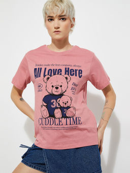 max - Urb_N Women Graphic Relaxed Fit T-Shirt