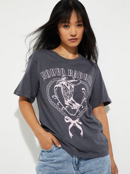 max - Urb_N Women Printed Relaxed Fit T-Shirt