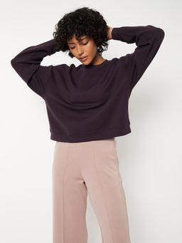 max - Women Solid Boxy T-Shirt