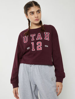 max - Women Applique Boxy T-Shirt