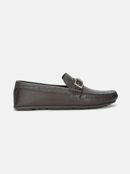 Tommy Hilfiger - Logo Brown Leather Loafers