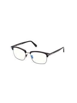 Tom Ford Eyewear - Men Black Half Rim Eyeglass Frame - FT5801-B 54 001 (54)
