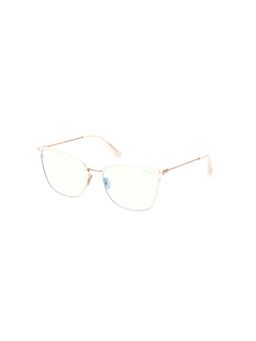 Tom Ford Eyewear - Women White Full Rim Eyeglass Frame - FT5839-B 56 025 (56)