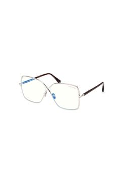 Tom Ford Eyewear - Women Silver Full Rim Eyeglass Frame - FT5841-B 59 016 (59)