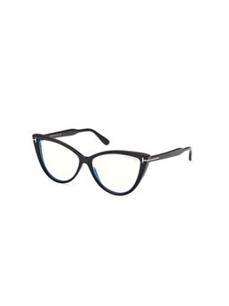 Tom Ford Eyewear - Women Black Full Rim Eyeglass Frame - FT5843-B 56 005 (56)