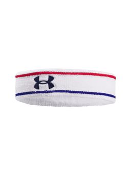 Under Armour - Unisex Stripes Performance Terry Headband - White