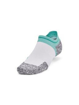Under Armour - Unisex Dry Run Cushion No Show Tab Socks - White