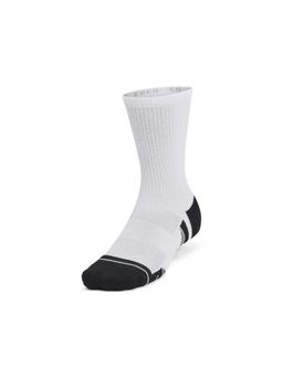 Under Armour - Unisex Performance Tech Novelty Crew Socks - White (Pack of 3)