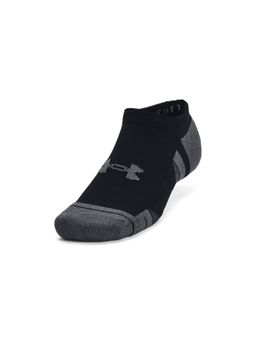 Under Armour - Unisex Performance Cotton No Show Socks - Black (Pack of 3)