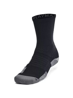Under Armour - Unisex Playmaker Team Crew Socks - Black