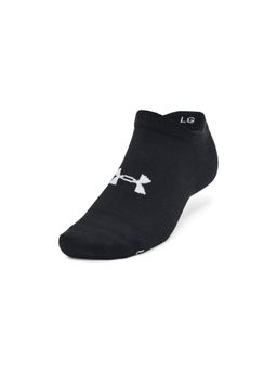 Under Armour - Unisex Essential No Show Socks - Black (Pack of 3)