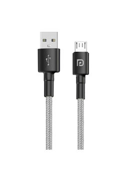 Portronics - Konnect B Micro Fast Charging ,3.0 Amp Usb Cables,(Grey, 1 Meter)
