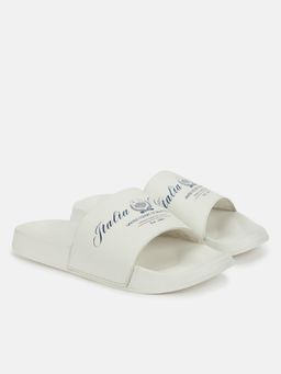 United Colors of Benetton - Men Off White Italia Club Sliders
