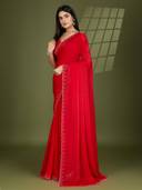 Red color option, Sold out, Currently selected