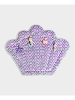 Mi Arcus - Shell-Shaped Kids Anti-Skid Play Mat –Purple, 6-24 M, Size: 110 cm x 80 cm.