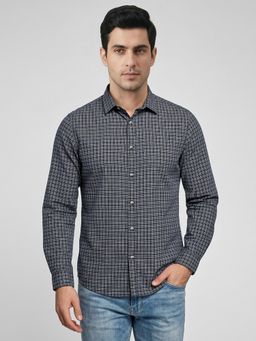 R&B - Blue Checks Casual Pure Cotton Shirt