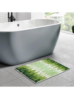 OBSESSIONS - Super Absorbent Anti-Skid Polyester Bath Mat Green
