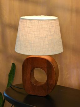 Brick Brown - White Ovia Table Lamp