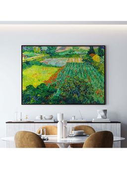 ARTCREST - Field with Poppies Painting Black Box Framed Canvas