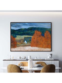 ARTCREST - Autumnal Mood Painting Black Box Framed Canvas
