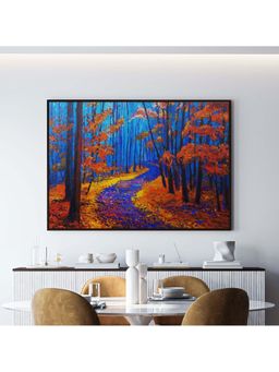 ARTCREST - Autumn L&Scape Painting Black Box Framed Canvas