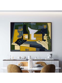 ARTCREST - Coffee Grinder Painting Black Box Framed Canvas