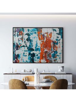 ARTCREST - Composed Abstract Art Painting Black Box Framed Canvas